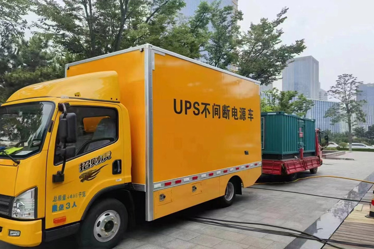 邵阳发电机租赁施工现场