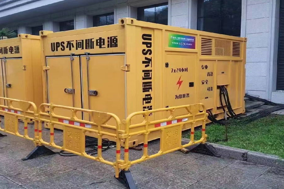 邵阳发电机租赁施工现场