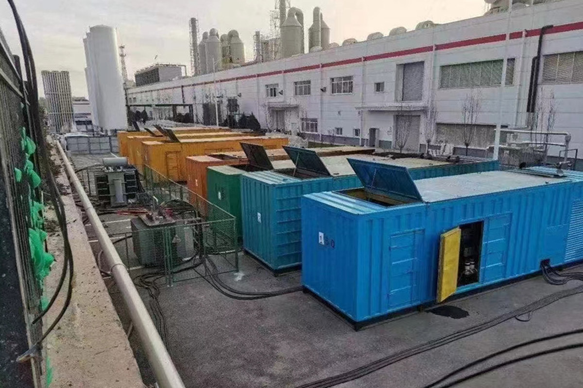 邵阳发电机租赁施工现场